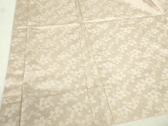 平和屋着物▽長羽織　スリーシーズン　春夏秋　塵除け　枝花文　灰桜色　正絹　逸品　未使用　DABF3588op