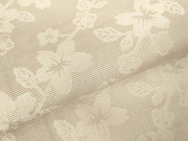 平和屋着物▽長羽織　スリーシーズン　春夏秋　塵除け　枝花文　灰桜色　正絹　逸品　未使用　DABF3588op