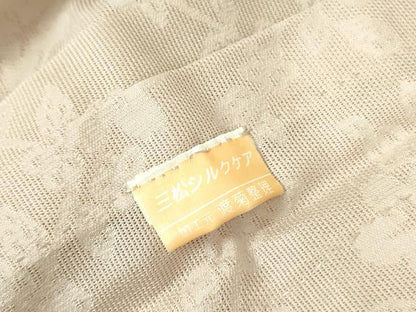 平和屋着物▽長羽織　スリーシーズン　春夏秋　塵除け　枝花文　灰桜色　正絹　逸品　未使用　DABF3588op
