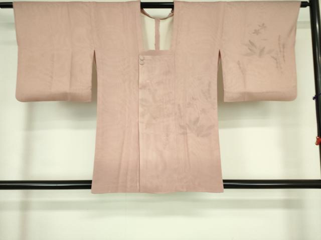 平和屋着物▽道中着　スリーシーズン　春夏秋　塵除け　草花文　正絹　逸品　DABF3590op