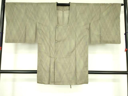 平和屋着物＃道行コート　霞文　暈し染め　ロング丈　正絹　逸品　DABF3597op
