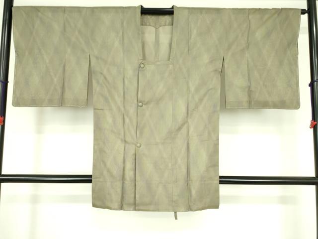 平和屋着物＃道行コート　霞文　暈し染め　ロング丈　正絹　逸品　DABF3597op