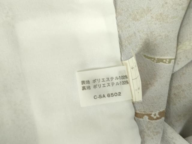 平和屋着物▽小紋　単衣　雪芝文　金彩　洗える着物　DABF3608op