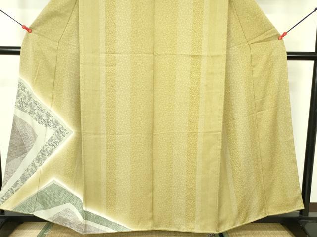 平和屋着物●江戸小紋　訪問着　吉祥花文　暈し染め　正絹　逸品　DABF3627op