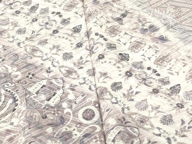 平和屋着物●訪問着　更紗花文　暈し染め　正絹　逸品　DABF3628op