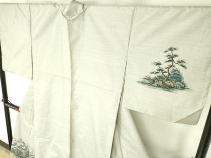 平和屋着物●本場大島紬　訪問着　作家物　会津菊光堂　ロング丈　正絹　逸品　DABF3629op