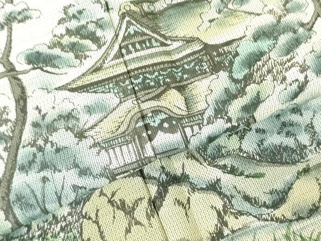 平和屋着物●本場大島紬　訪問着　作家物　会津菊光堂　ロング丈　正絹　逸品　DABF3629op