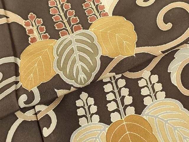 平和屋着物●訪問着　桐唐草文　正絹　逸品　DABF3632op