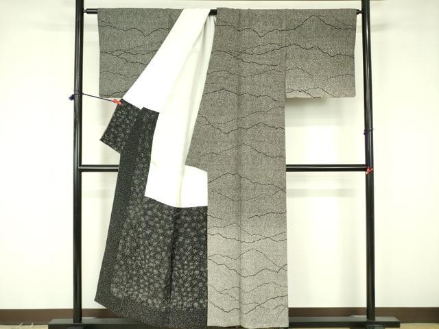 平和屋着物●二代目 川村久太郎　訪問着　風景文　正絹　逸品　DABF3638op
