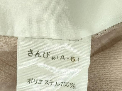 平和屋着物▽小紋　単衣　流水笹の葉文　さんび謹製　洗える着物　DABF3646op