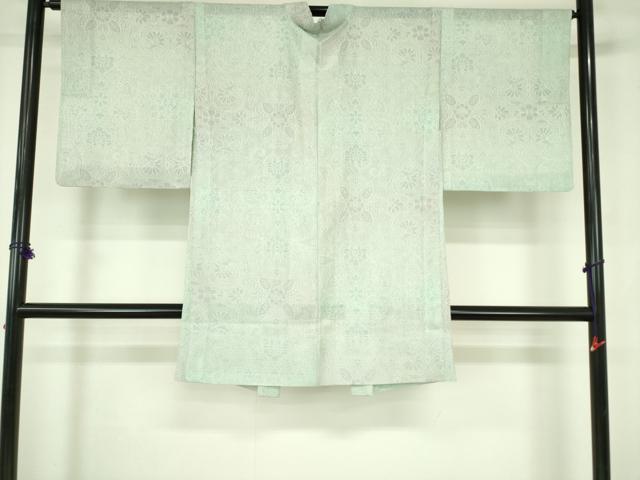 平和屋着物▽長羽織　スリーシーズン　春夏秋　塵除け　洋花唐草紋紗　正絹　逸品　DABF3647op