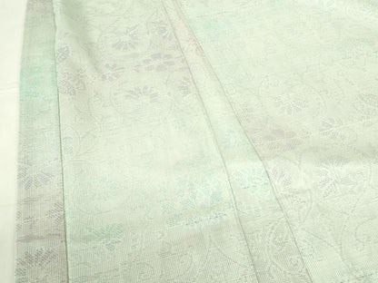 平和屋着物▽長羽織　スリーシーズン　春夏秋　塵除け　洋花唐草紋紗　正絹　逸品　DABF3647op