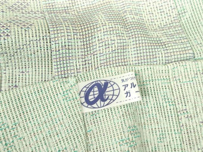 平和屋着物▽長羽織　スリーシーズン　春夏秋　塵除け　洋花唐草紋紗　正絹　逸品　DABF3647op
