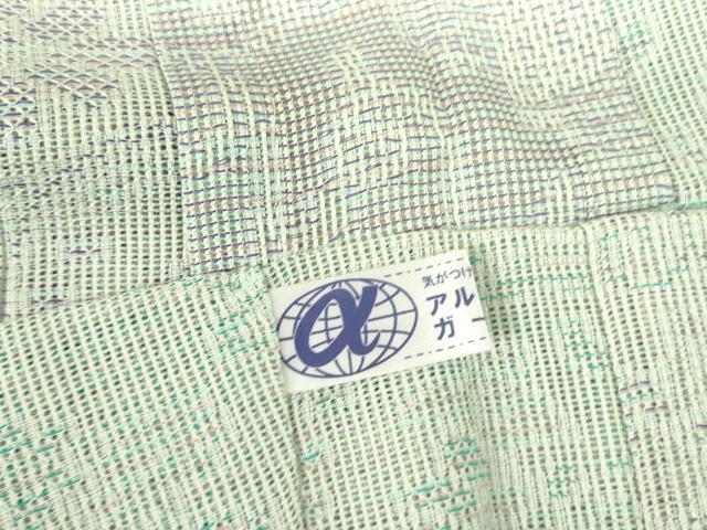 平和屋着物▽長羽織　スリーシーズン　春夏秋　塵除け　洋花唐草紋紗　正絹　逸品　DABF3647op