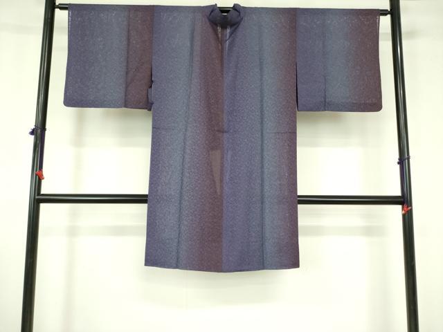 平和屋着物▽道中着　スリーシーズン　春夏秋　塵除け　草花紋紗　ロング丈　正絹　逸品　DABF3649op