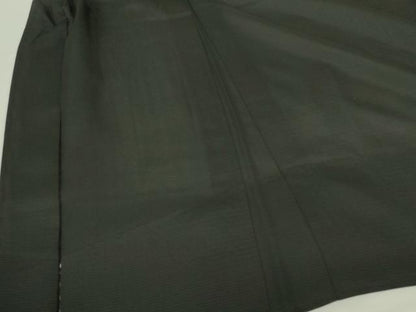 平和屋着物▽男性　黒紋付羽織　スリーシーズン　春夏秋　塵除け　絽　正絹　逸品　DABF3651op