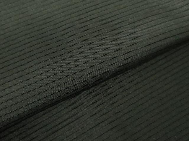 平和屋着物▽男性　黒紋付羽織　スリーシーズン　春夏秋　塵除け　絽　正絹　逸品　DABF3651op