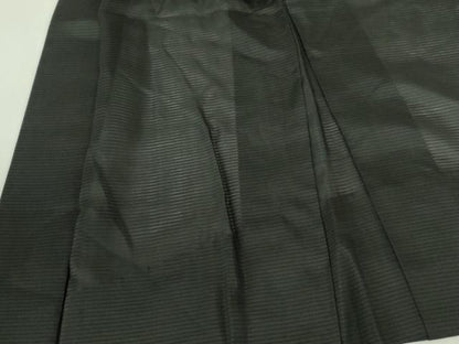 平和屋着物▽男性　黒紋付羽織　スリーシーズン　春夏秋　塵除け　絽　正絹　逸品　DABF3652op