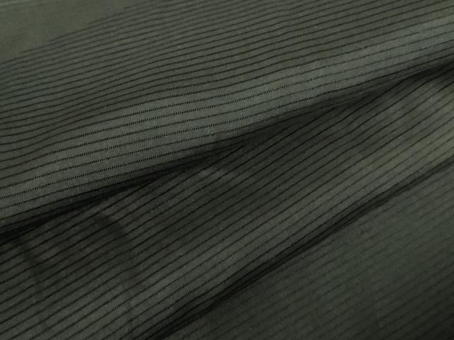 平和屋着物▽男性　黒紋付羽織　スリーシーズン　春夏秋　塵除け　絽　正絹　逸品　DABF3652op