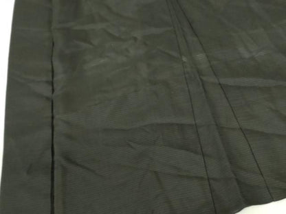 平和屋着物▽男性　黒紋付羽織　スリーシーズン　春夏秋　塵除け　絽　正絹　逸品　DABF3654op