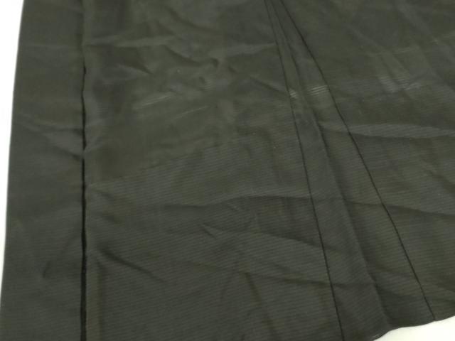 平和屋着物▽男性　黒紋付羽織　スリーシーズン　春夏秋　塵除け　絽　正絹　逸品　DABF3654op