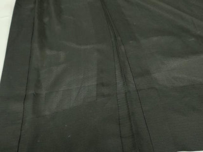 平和屋着物▽男性　黒紋付羽織　スリーシーズン　春夏秋　塵除け　絽　正絹　逸品　DABF3655op