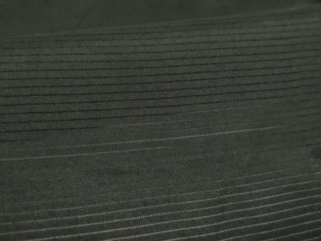 平和屋着物▽男性　黒紋付羽織　スリーシーズン　春夏秋　塵除け　絽　正絹　逸品　DABF3655op