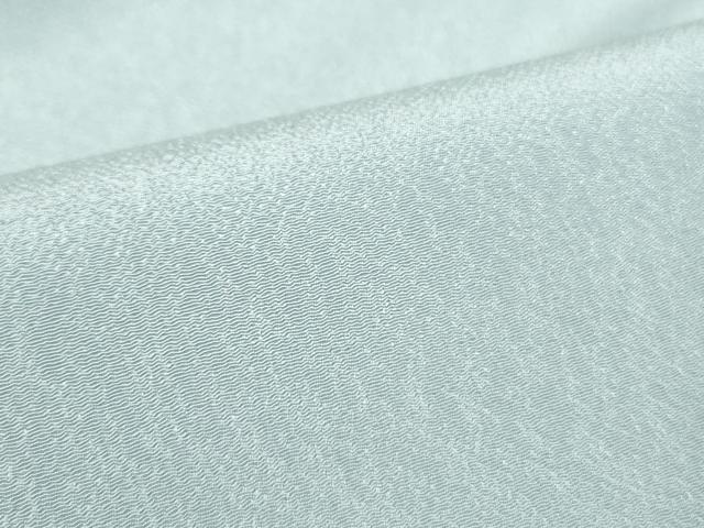平和屋着物▽色無地　単衣　秘色色　鬼しぼ縮緬　さんび謹製　洗える着物　DABF3675op