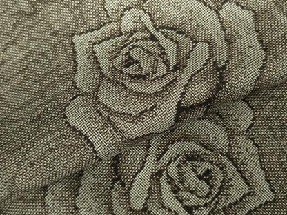 平和屋着物●本場大島紬　9マルキ　薔薇　バラ　そごう百貨店扱い　ロング丈　正絹　逸品　未使用　DABF3682op