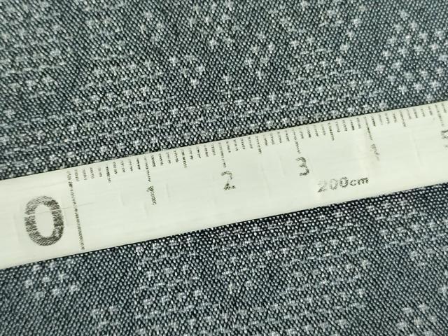 平和屋着物●上質なお召　160亀甲　切嵌花唐草文　正絹　逸品　DABF3683op