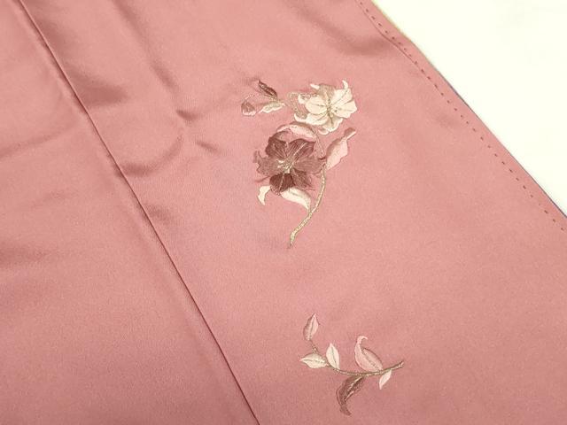 平和屋着物●パリコレクション　ファッションモデル・デザイナー　山口小夜子　振袖　草花地紋　暈し染め　正絹　逸品　DABF3685op