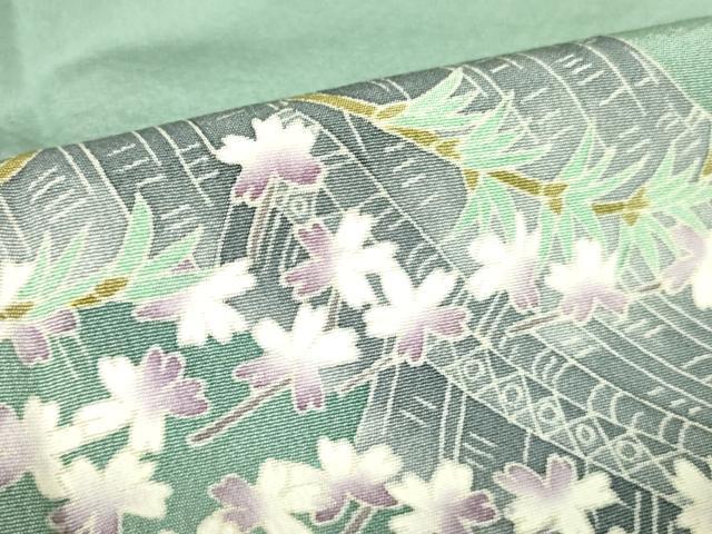 平和屋着物●本場加賀友禅作家　杉浦伸　色留袖　風景花文　暈し染め　正絹　逸品　DABF3689op