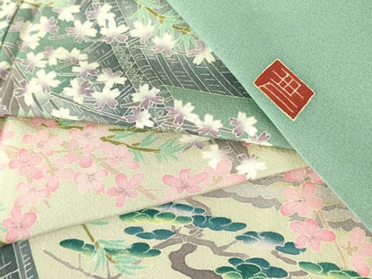 平和屋着物●本場加賀友禅作家　杉浦伸　色留袖　風景花文　暈し染め　正絹　逸品　DABF3689op