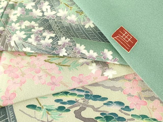平和屋着物●本場加賀友禅作家　杉浦伸　色留袖　風景花文　暈し染め　正絹　逸品　DABF3689op