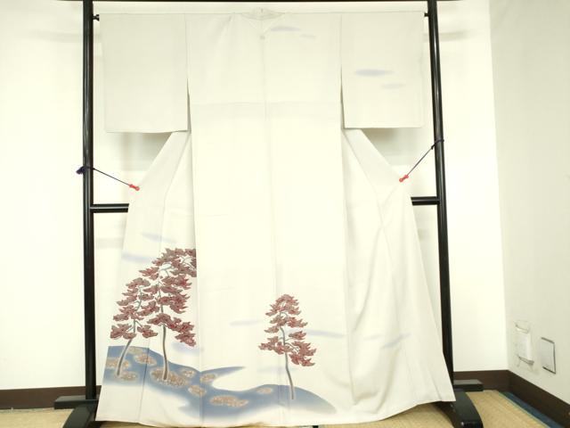 平和屋着物●訪問着　風景文　暈し染め　正絹　逸品　DABF3693op