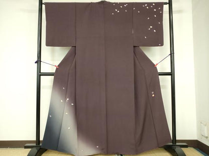平和屋着物●十日町友禅作家　あらい義風　訪問着　舞桜　暈し染め　正絹　逸品　DABF3701op
