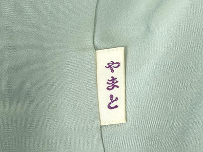 平和屋着物●ファッションデザイナー 花井幸子監修　色無地　秘色色　やまと誂製　正絹　逸品　DABF3702op