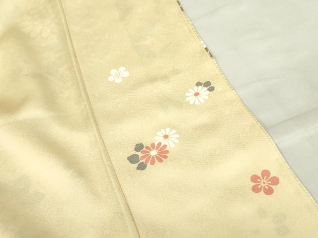 平和屋着物●訪問着　駒刺繍　舞蝶花文　金彩　正絹　逸品　未使用　DABF3703op