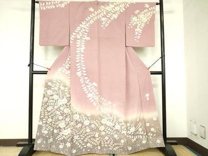 平和屋着物●訪問着　作家物　絞り　辻が花　暈し染め　正絹　逸品　DABF3704op