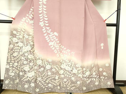 平和屋着物●訪問着　作家物　絞り　辻が花　暈し染め　正絹　逸品　DABF3704op