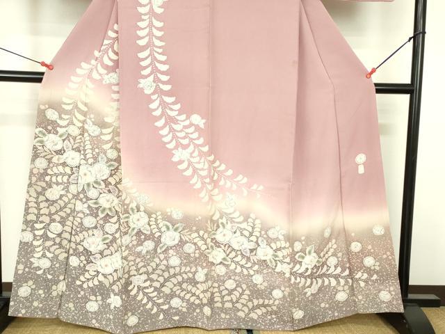 平和屋着物●訪問着　作家物　絞り　辻が花　暈し染め　正絹　逸品　DABF3704op