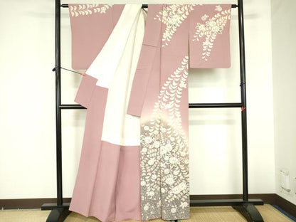 平和屋着物●訪問着　作家物　絞り　辻が花　暈し染め　正絹　逸品　DABF3704op