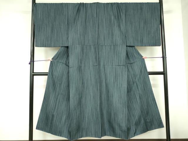 平和屋着物●男性　紬　間道　正絹　逸品　DABF3707op