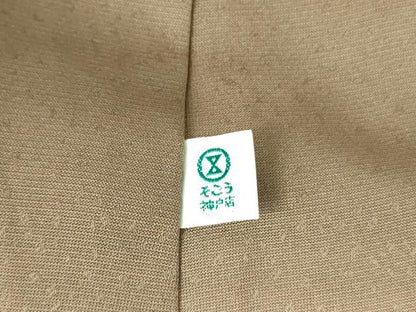 平和屋着物●創業460年・千總　訪問着　駒刺繍　枝垂れ桜　草花文　金彩　そごう百貨店扱い　正絹　逸品　DABF3709op