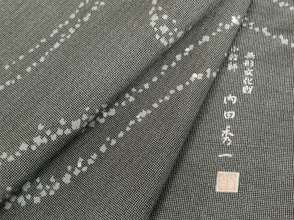 平和屋着物●訪問着　江戸小紋　内田秀一　角通し　流水文　正絹　逸品　DABF3710op