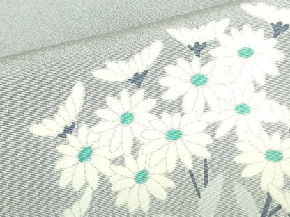 平和屋着物●十日町友禅作家　阿部佳雪　訪問着　草花　暈し染め　正絹　逸品　DABF3713op