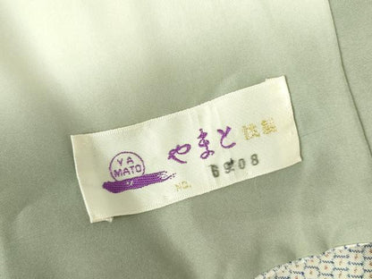 平和屋着物●中国三大刺繍　スワトウ刺繍　汕頭刺繍　総刺繍　訪問着　本場大島紬 総詰め 100亀甲 花霞文 やまと誂製 正絹 逸品 DABF3724op