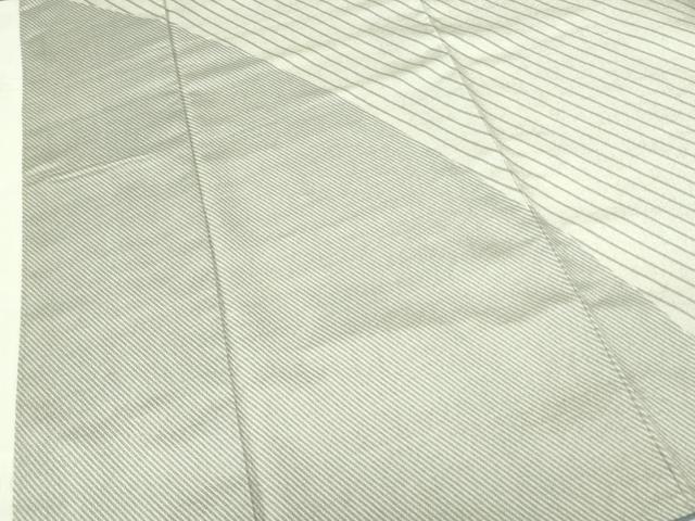 平和屋着物●藤倉守正　本塩沢　訪問着　斜線文　やまだ織　雪の中のきれ　証紙付き　正絹　逸品　DABF3727op