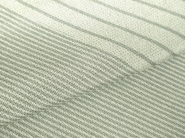 平和屋着物●藤倉守正　本塩沢　訪問着　斜線文　やまだ織　雪の中のきれ　証紙付き　正絹　逸品　DABF3727op