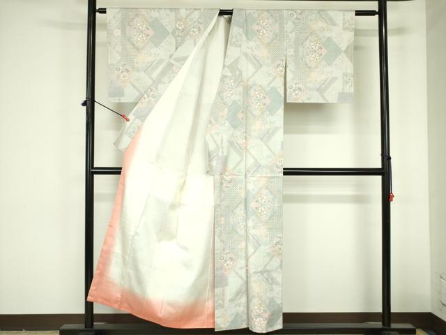 平和屋着物●都喜ヱ門　本場大島紬　白大島　9マルキ　装いの輝き　藤絹織物謹製　証紙付き　正絹　逸品　DABF3732op